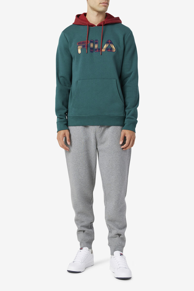 Men's Fila Harnoop Hoodie Hoodies Green | itfX8viymHE