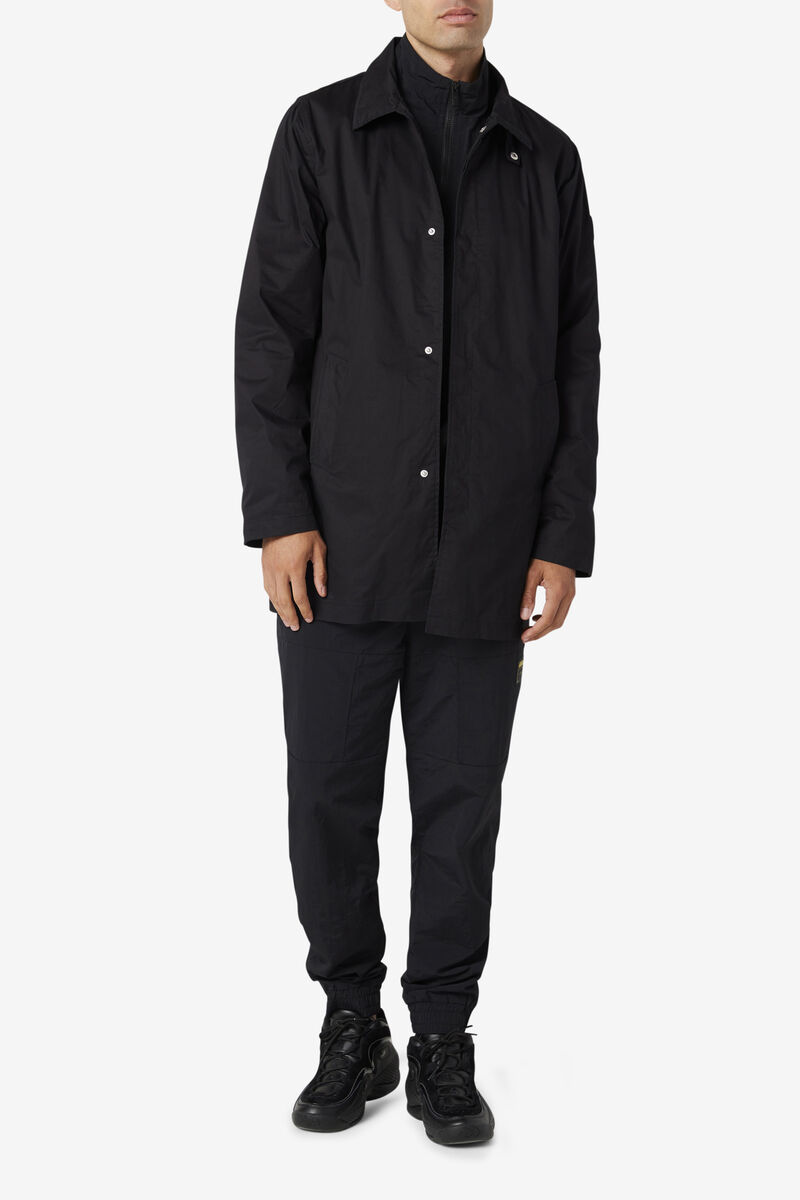 Men's Fila Holmes Jacket Jackets Black | zgHMsmu9MzV