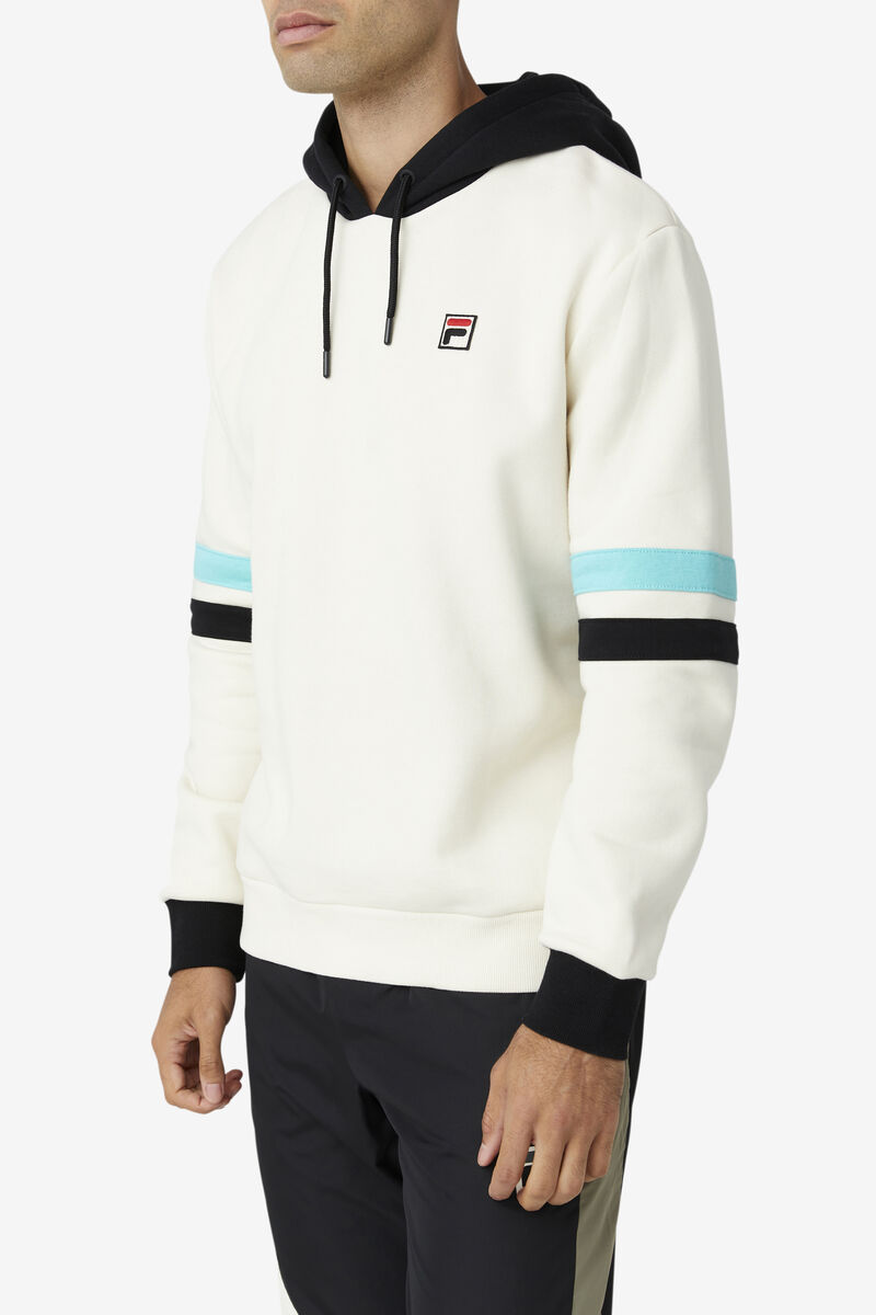 Men's Fila Hurley Hoodie Hoodies Black / Blue Turquoise | B4bOnhdr3p7