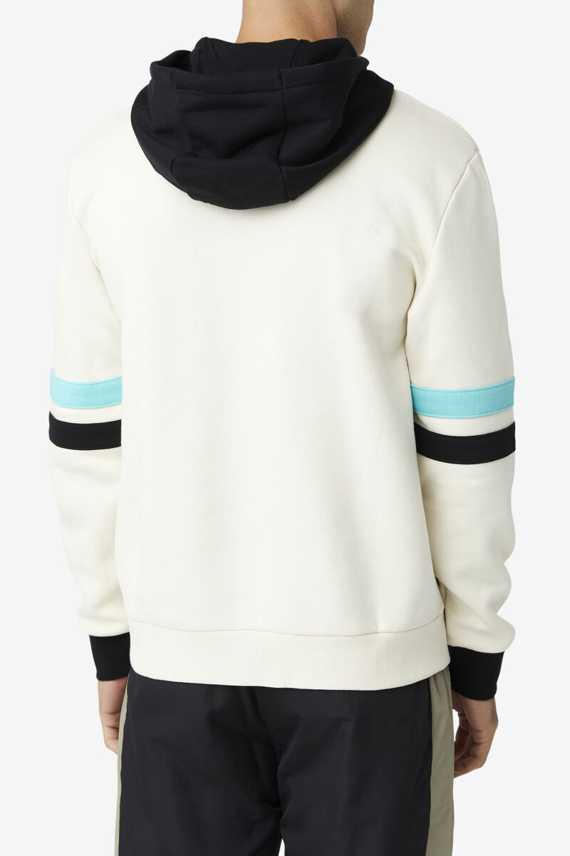 Men's Fila Hurley Hoodie Hoodies Black / Blue Turquoise | B4bOnhdr3p7