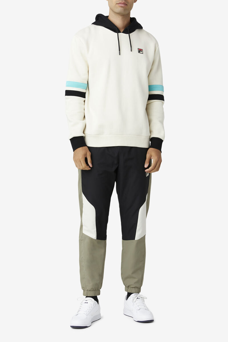 Men's Fila Hurley Hoodie Hoodies Black / Blue Turquoise | B4bOnhdr3p7