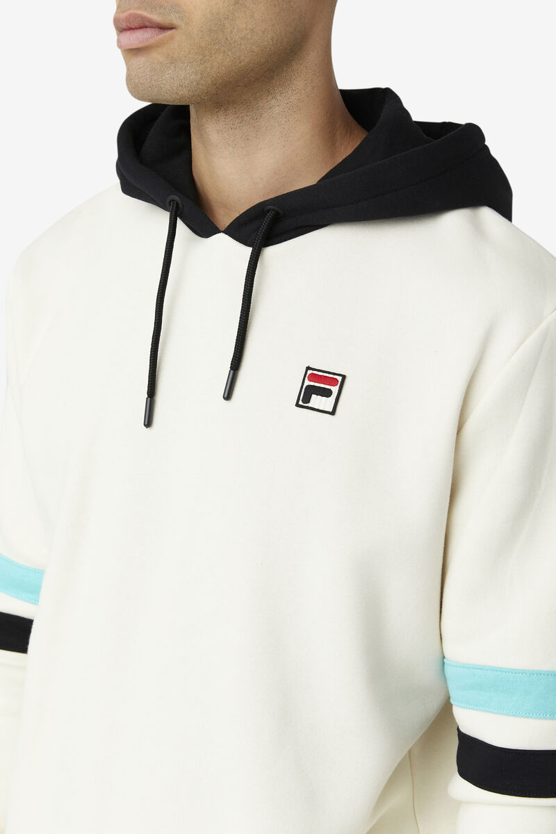 Men's Fila Hurley Hoodie Hoodies Black / Blue Turquoise | B4bOnhdr3p7