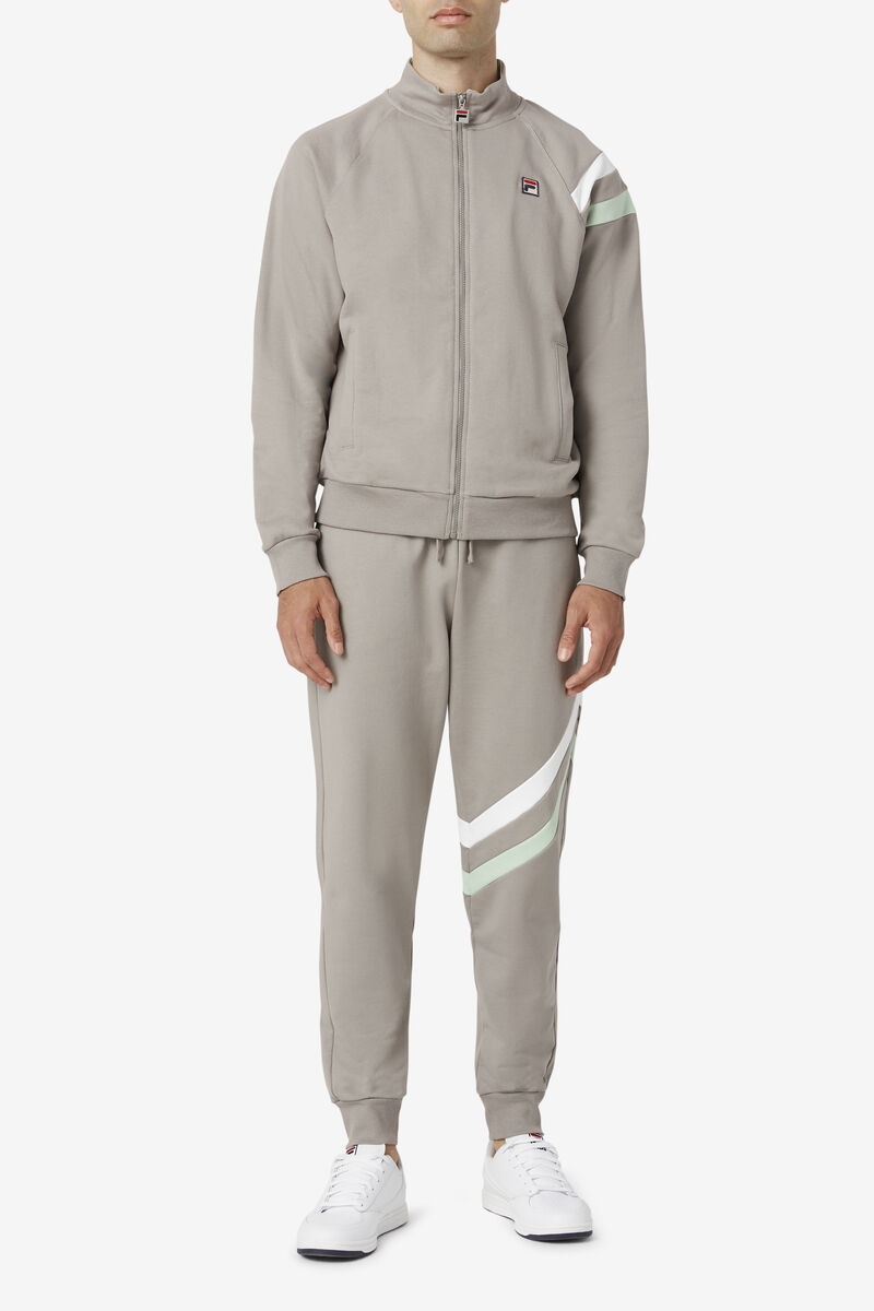 Men's Fila Indie Jogger Pants White | HbcKVVj5jCA