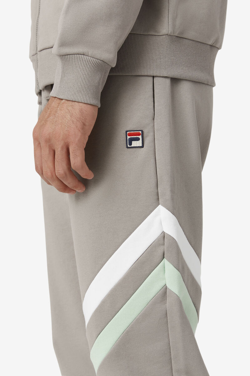 Men's Fila Indie Jogger Pants White | HbcKVVj5jCA