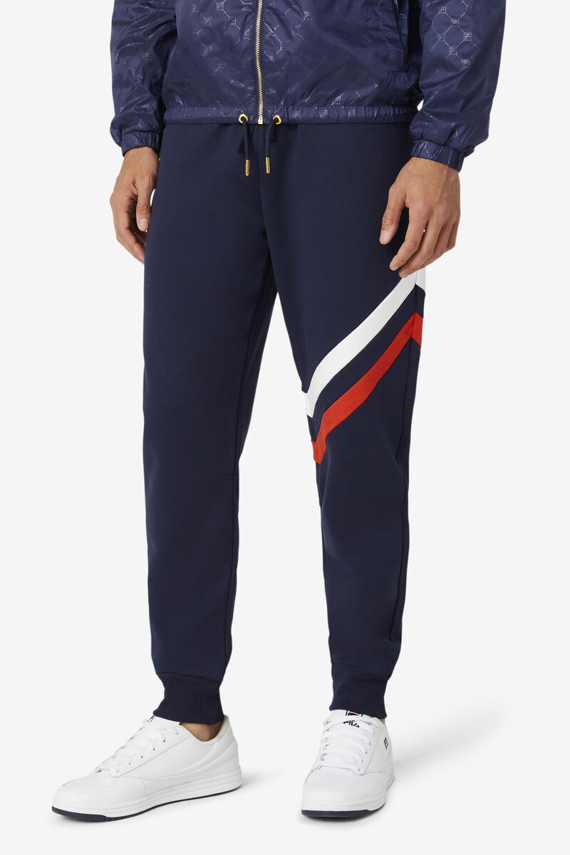 Men's Fila Indie Jogger Tracksuits Navy | xSb3pMMbSgI