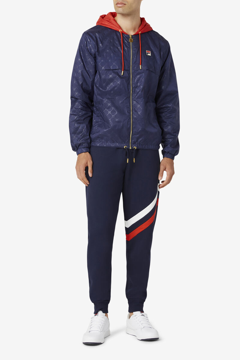 Men's Fila Indie Jogger Tracksuits Navy | xSb3pMMbSgI