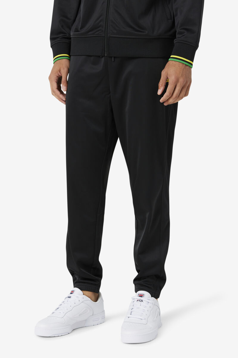 Men's Fila Jamaica Pant Pants Black / White | OEVO3pZaBh4