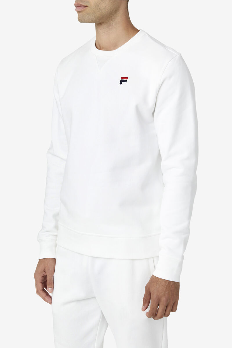 Men's Fila Kieve Sweatshirt Sweatshirts White | DOcIXj43lJY