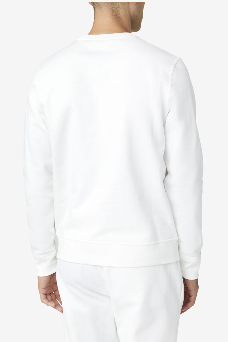 Men's Fila Kieve Sweatshirt Sweatshirts White | DOcIXj43lJY