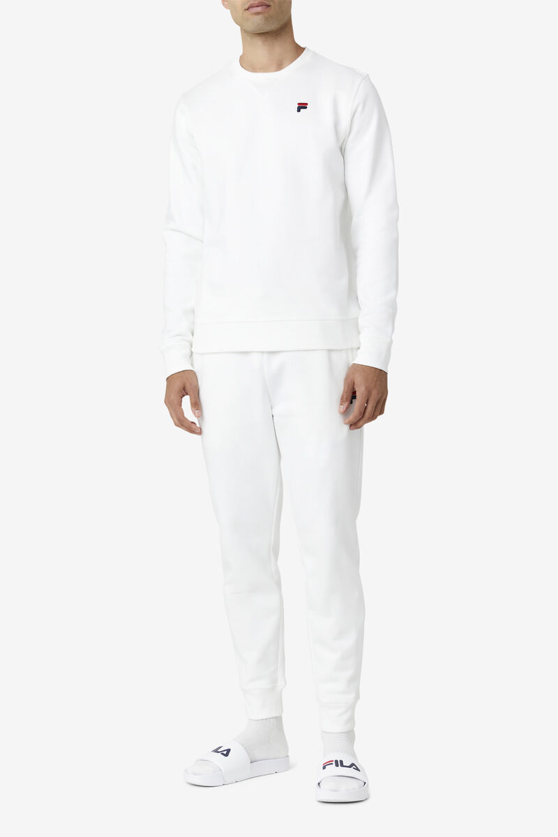 Men's Fila Kieve Sweatshirt Sweatshirts White | DOcIXj43lJY