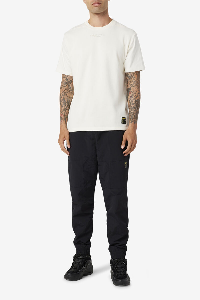 Men's Fila Kirk Waffle Knit T Shirts White | f7owhdyHUFV
