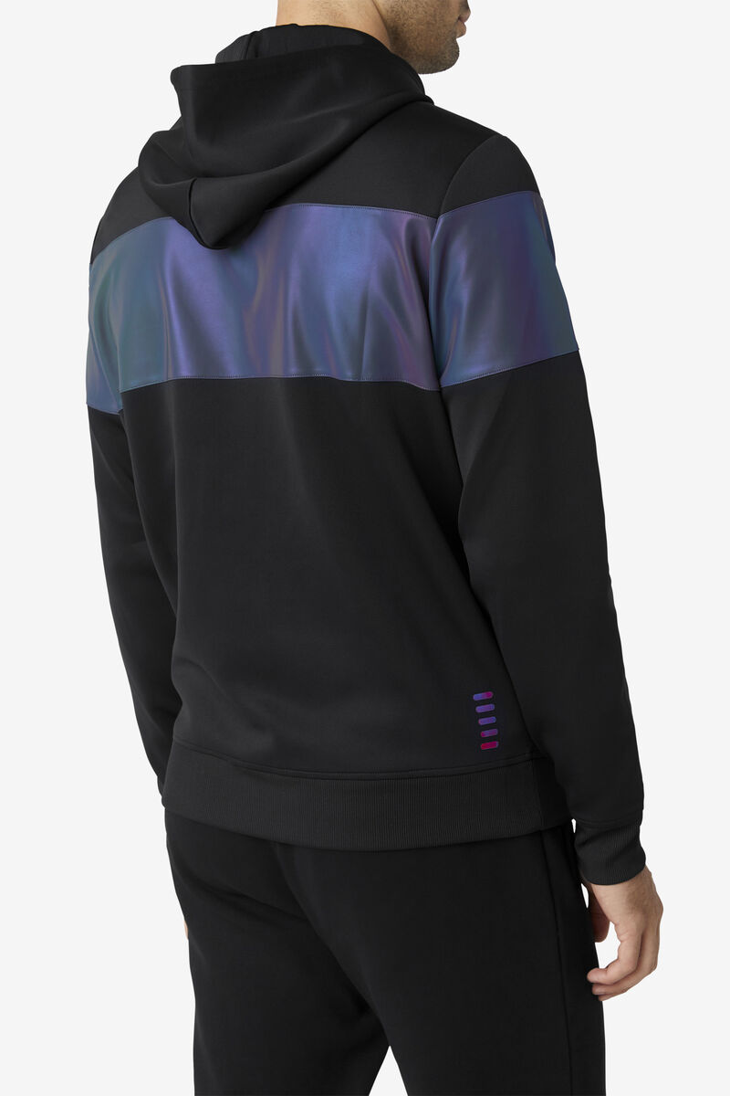 Men's Fila Lando Hoodie Hoodies Black | PBIa7VBSV6O