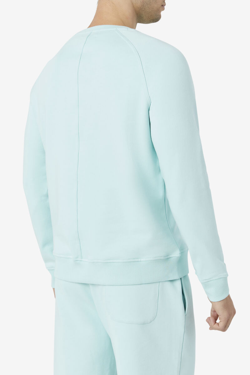 Men's Fila Logan Crewneck Sweatshirts Blue | Z14zxzRwYxh