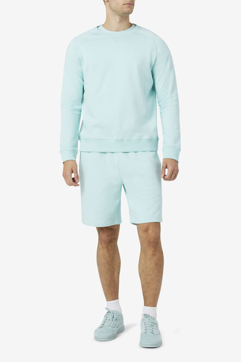 Men's Fila Logan Crewneck Sweatshirts Blue | Z14zxzRwYxh