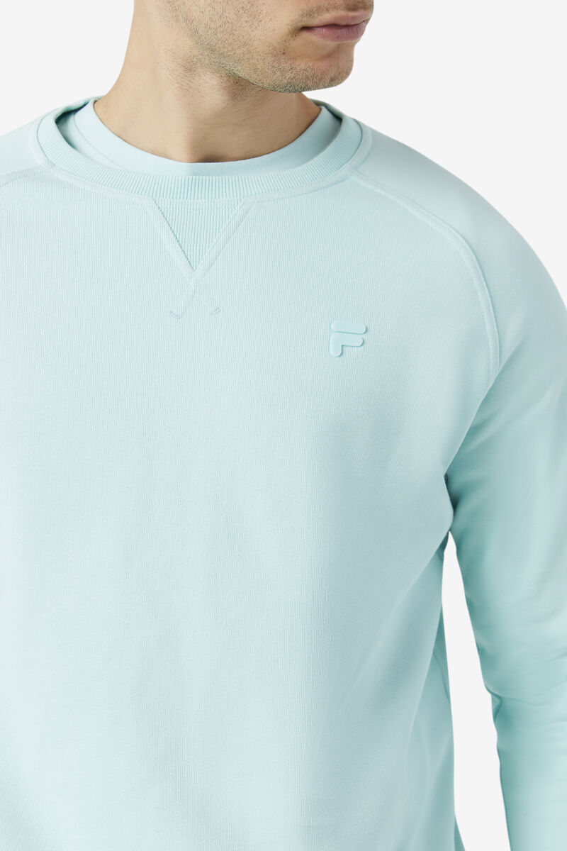 Men's Fila Logan Crewneck Sweatshirts Blue | Z14zxzRwYxh