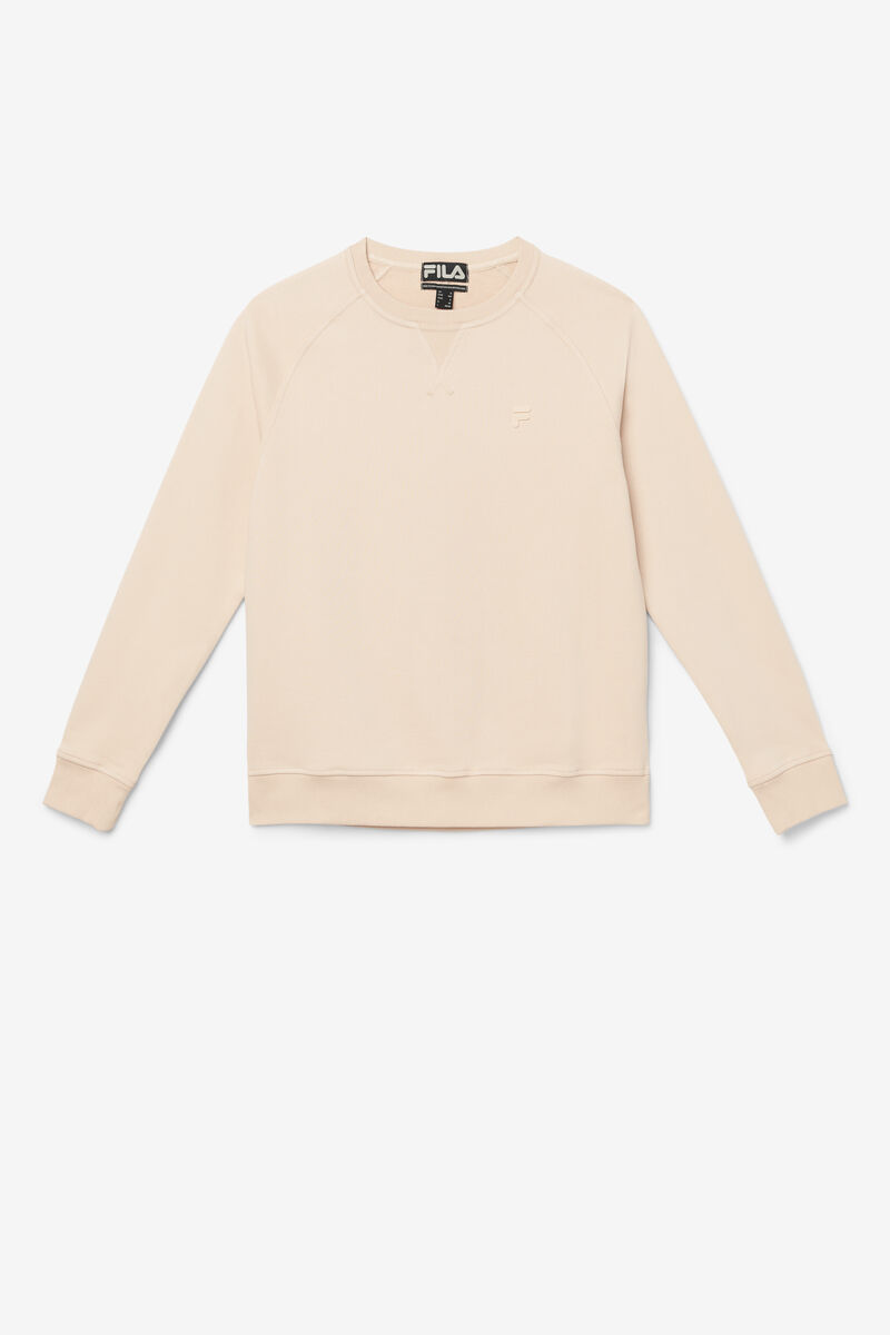 Men\'s Fila Logan Crewneck Sweatshirts Light Yellow | rqpOViB4a4M