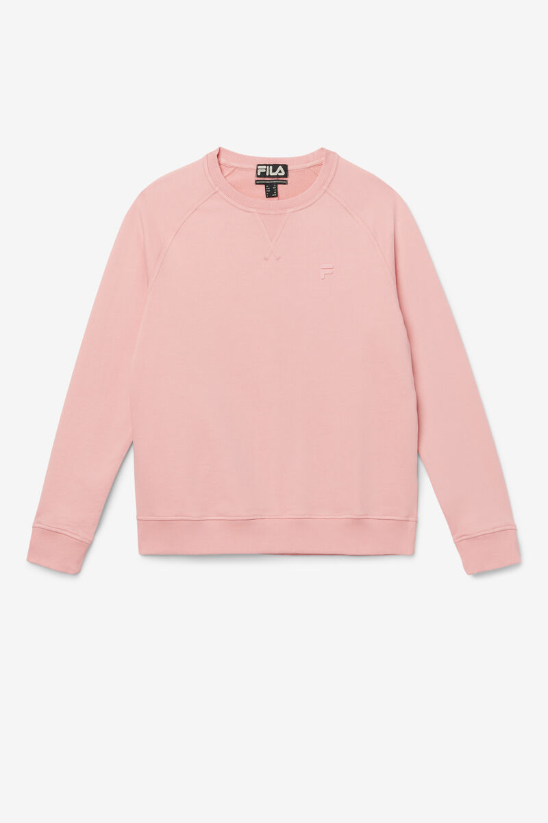 Men\'s Fila Logan Crewneck Sweatshirts Pink | mUtLjXAUho9