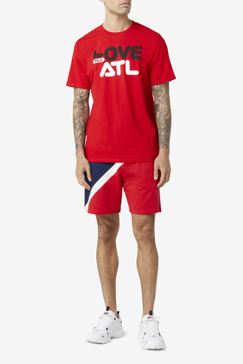 Men's Fila Love Atl T Shirts Red | Vd7exPnONha