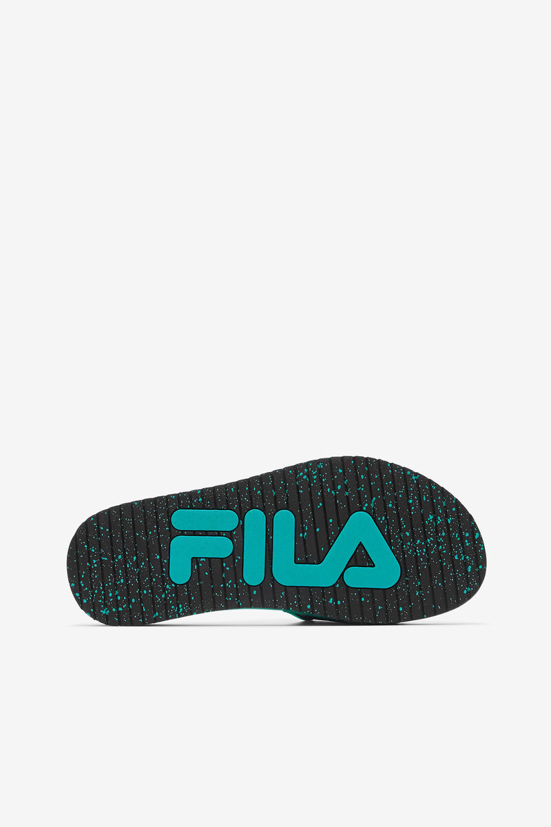 Men's Fila Lunar Slide Slides Black / Pink | mX1ycnCarEU