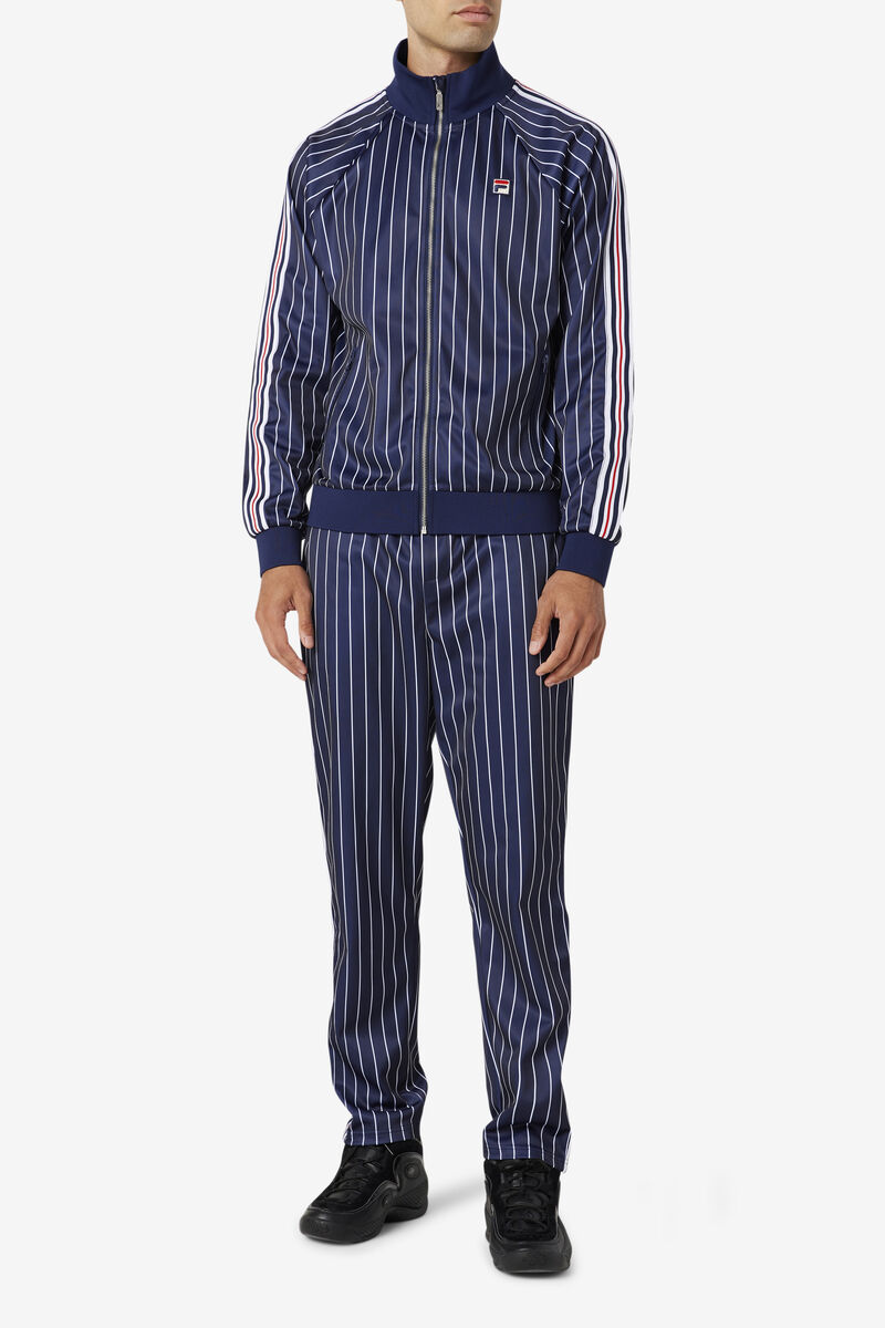 Men's Fila Lyons Track Pant Tracksuits Navy / White | smE6u2anz2a