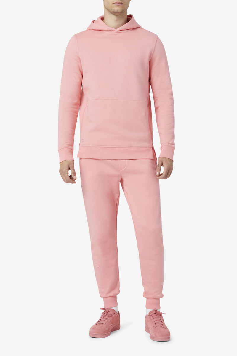 Men's Fila Maddox Pullover Hoodie Hoodies Pink | FXAKbtB7dfC
