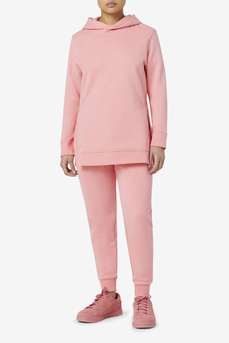 Men's Fila Maddox Pullover Hoodie Hoodies Pink | FXAKbtB7dfC