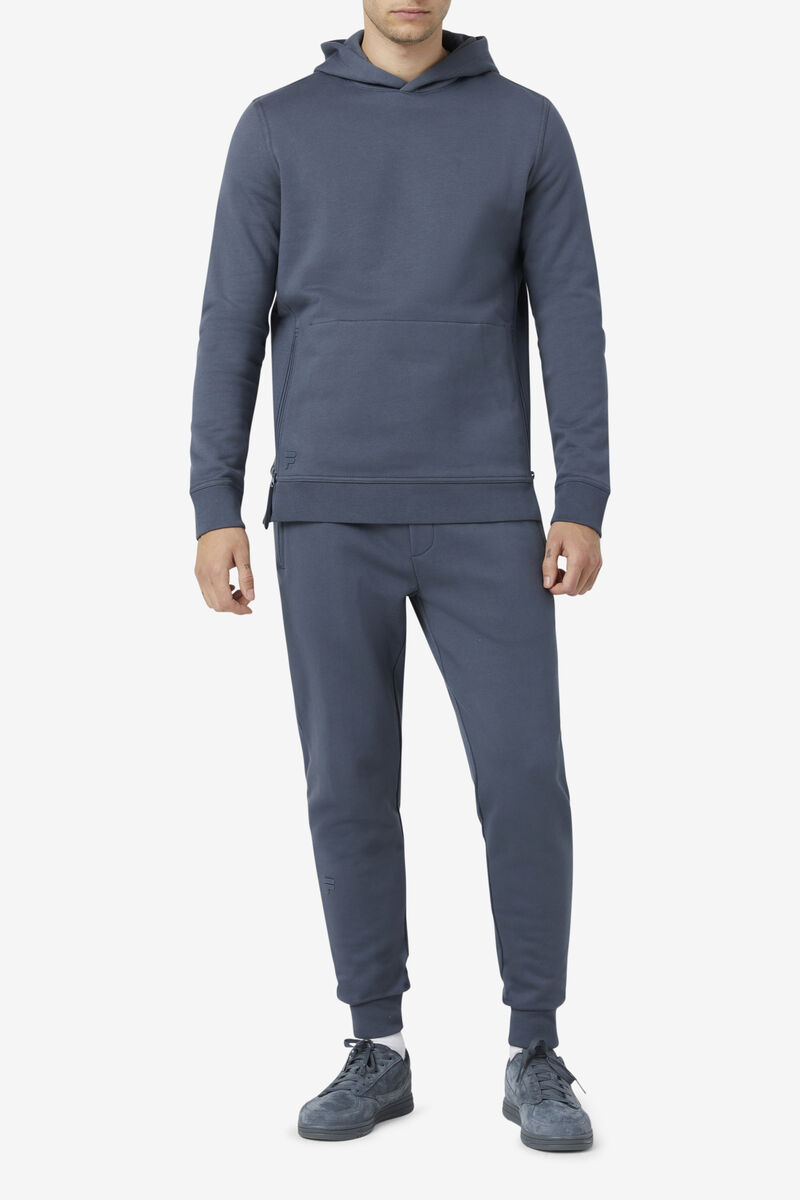 Men's Fila Maddox Pullover Hoodie Hoodies Dark Grey | Ie8lknw99HR