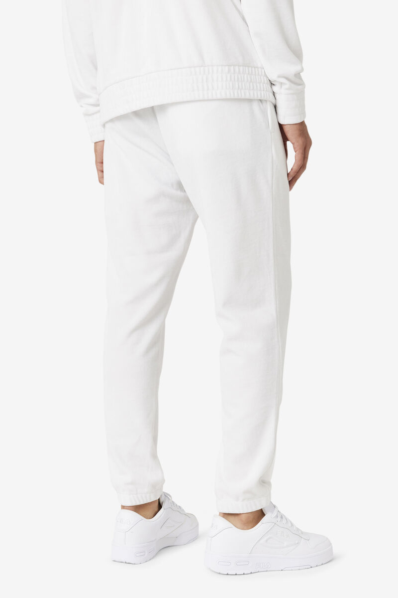 Men's Fila Mansur Velour Pant Tracksuits White / Green / Red | WeFfOSC8ReV