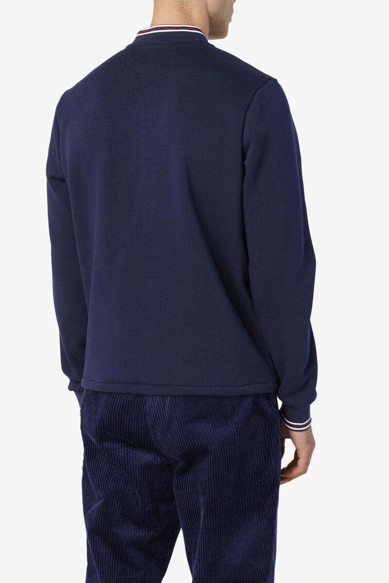 Men's Fila Marco Puffer Jacket Outerwear Navy | K78PDgWsC38