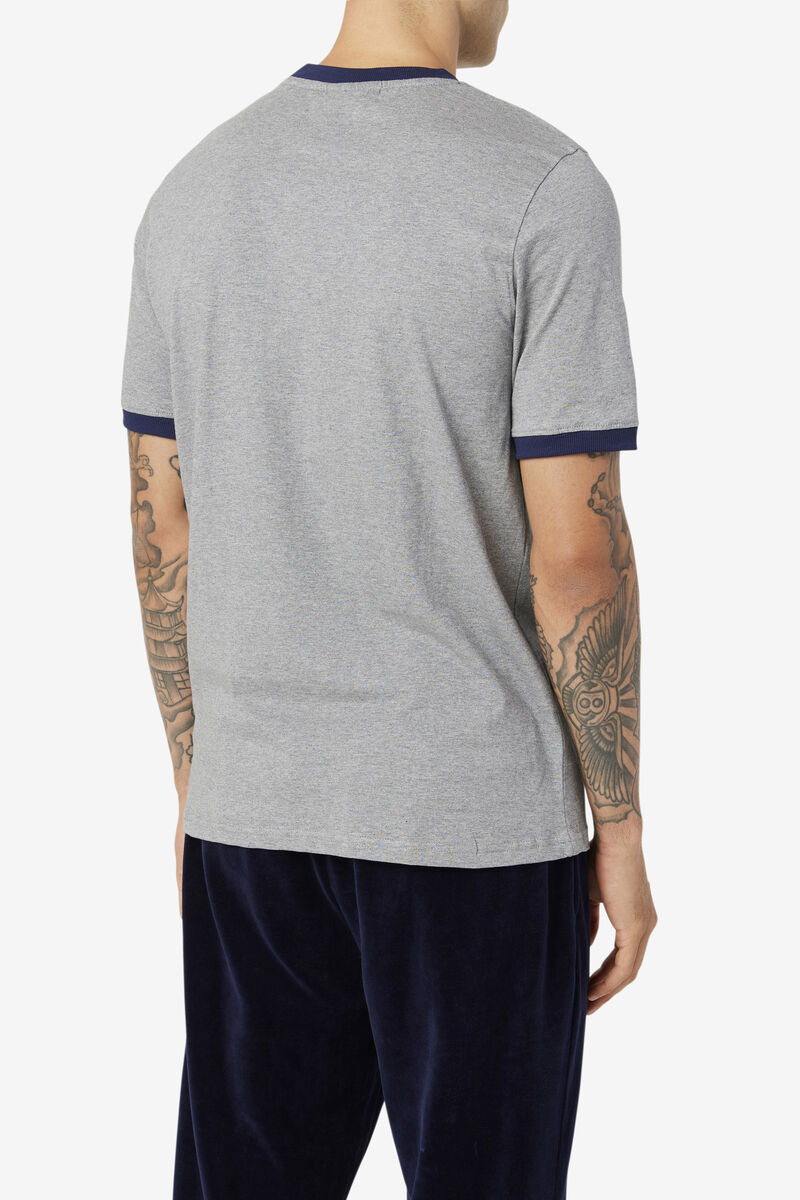 Men's Fila Marconi Ringer T Shirts Navy | dSovbidADa7