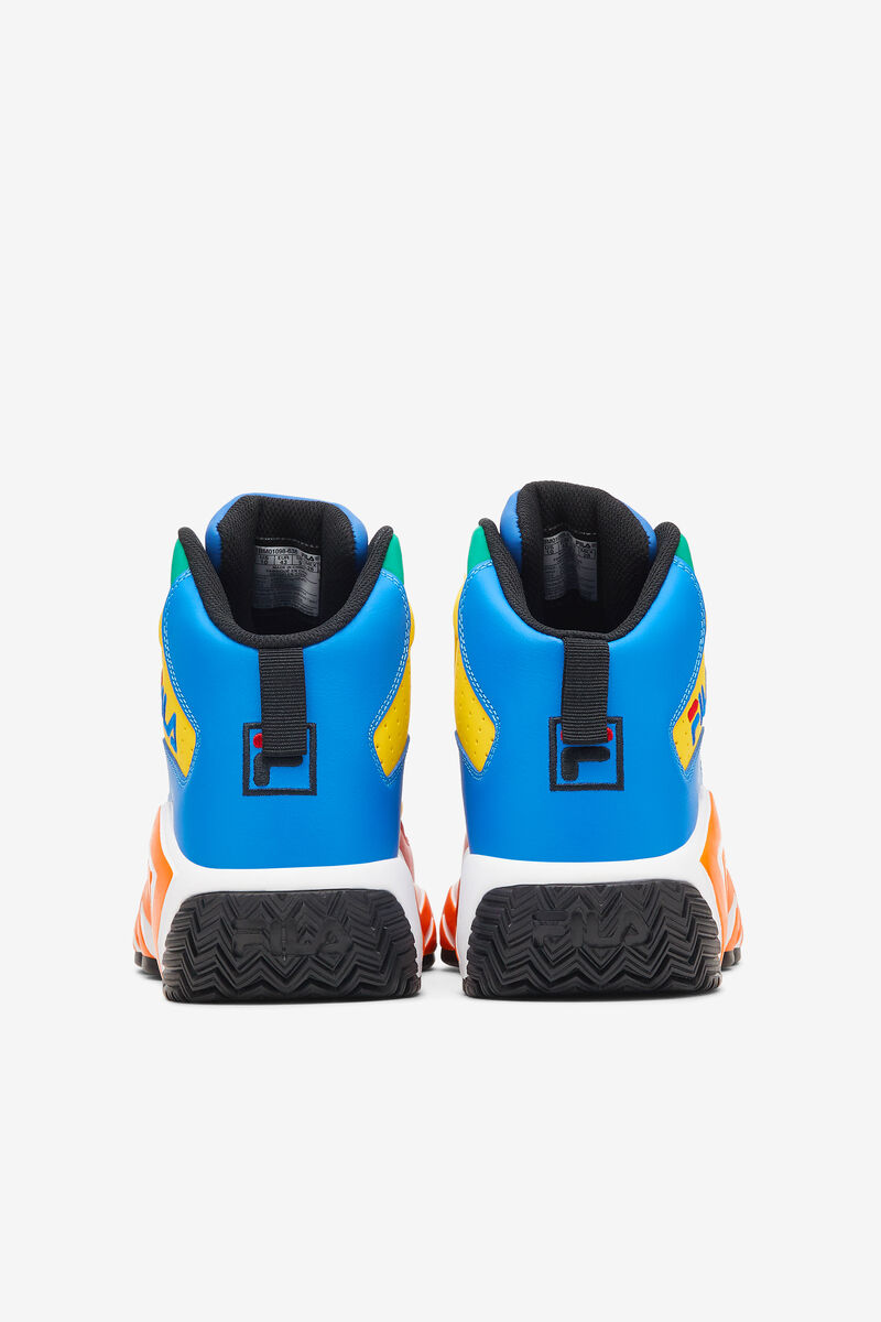 Men's Fila Mb Basketball Shoes | Fila Sneakers Red / Royal Blue / Lemon | 8EYkUqM4p88