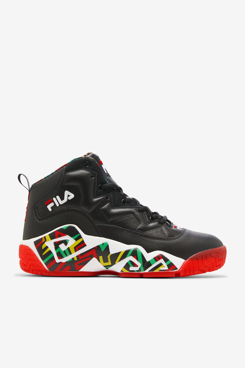 Men\'s Fila Mb Basketball Shoes | Fila Sneakers Black / Lemon | PgkoYx2FlhT
