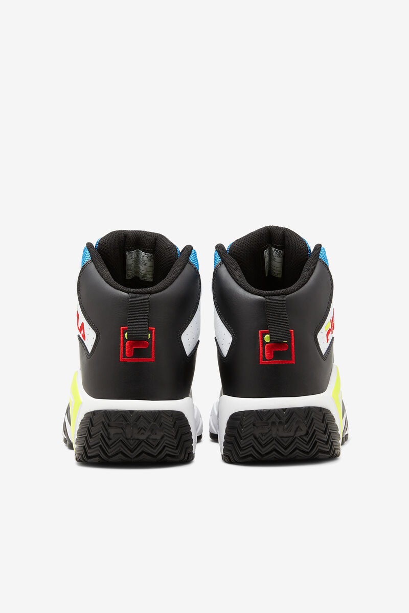 Men's Fila Mb Retro Basketball Shoes | Fila Sneakers White / Black / Blue | nayDoBldP9H