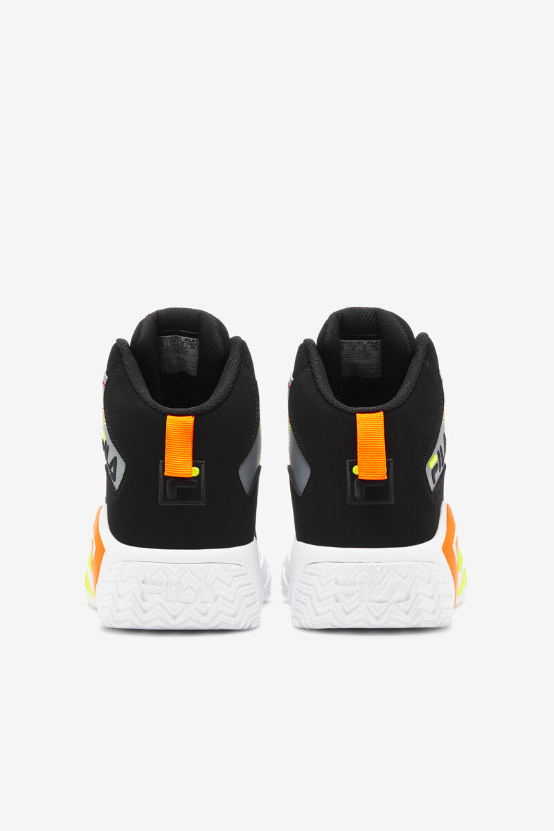 Men's Fila Mb Stitch Hi-top Sneaker | Fila Sneakers Black / Orange | ii3G8VKuLuC