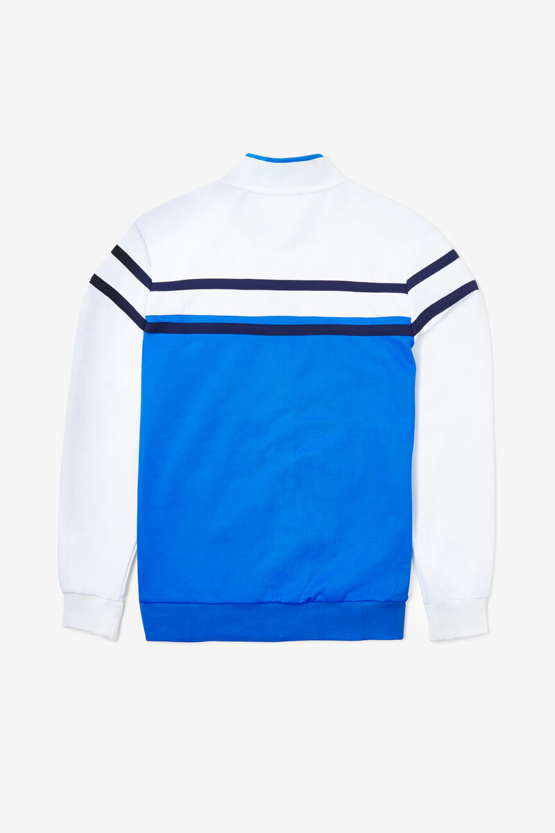 Men's Fila Naso Jacket Tracksuits Blue / White / Navy | CSB3ZzjrO2J