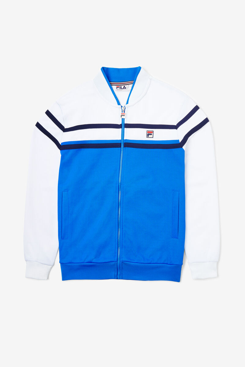 Men\'s Fila Naso Jacket Tracksuits Blue / White / Navy | CSB3ZzjrO2J