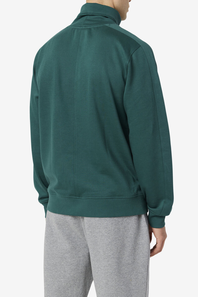 Men's Fila Noah Fleece Turtleneck Sweatshirts Green | GRKySiefX2j