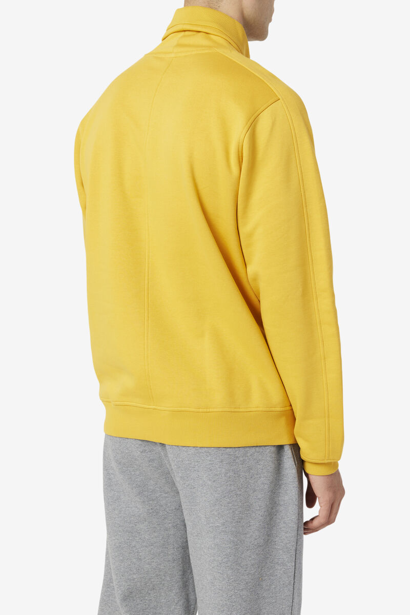 Men's Fila Noah Fleece Turtleneck Sweatshirts Yellow | Y5kfnkHfaf6