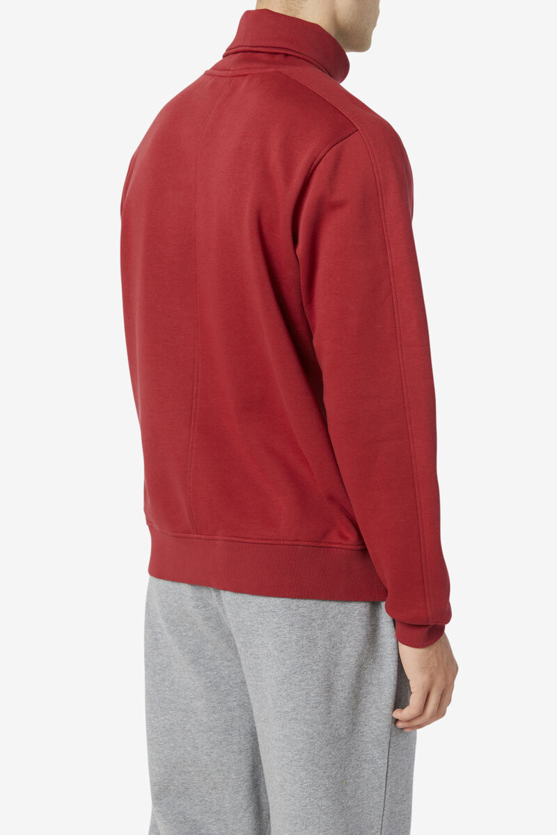 Men's Fila Noah Fleece Turtleneck Sweatshirts Red | hP3a1fMHmKv