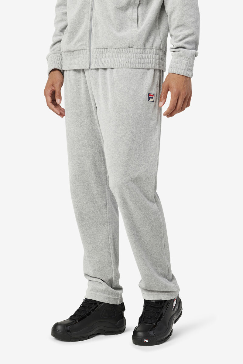 Men's Fila O-fit Velour Pant Tracksuits Grey | vLo2ZnF3oda