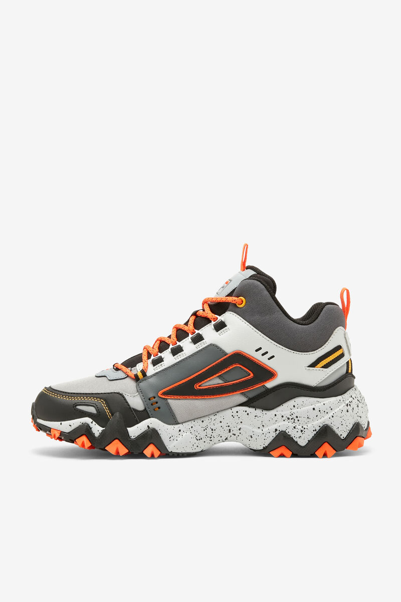 Men's Fila Oakmont Tr Mid Running Shoes Black / Orange | N86J92qNFsh
