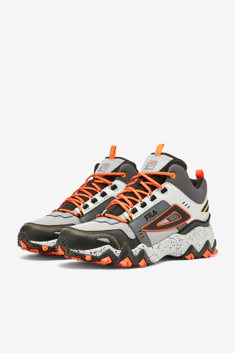 Men's Fila Oakmont Tr Mid Running Shoes Black / Orange | N86J92qNFsh
