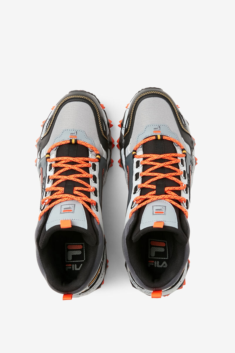 Men's Fila Oakmont Tr Mid Running Shoes Black / Orange | N86J92qNFsh