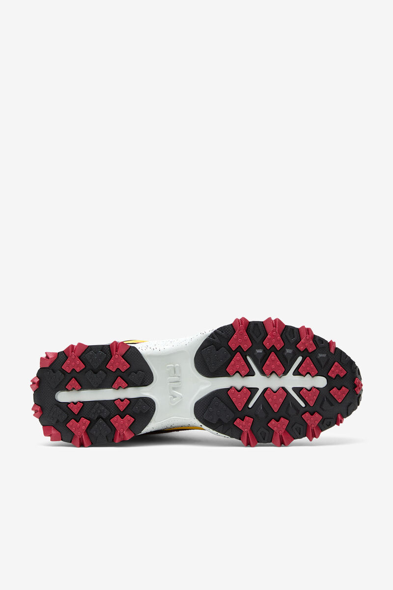 Men's Fila Oakmont Tr Mid Running Shoes Lemon / Black / Red | cXTAQTRTd14