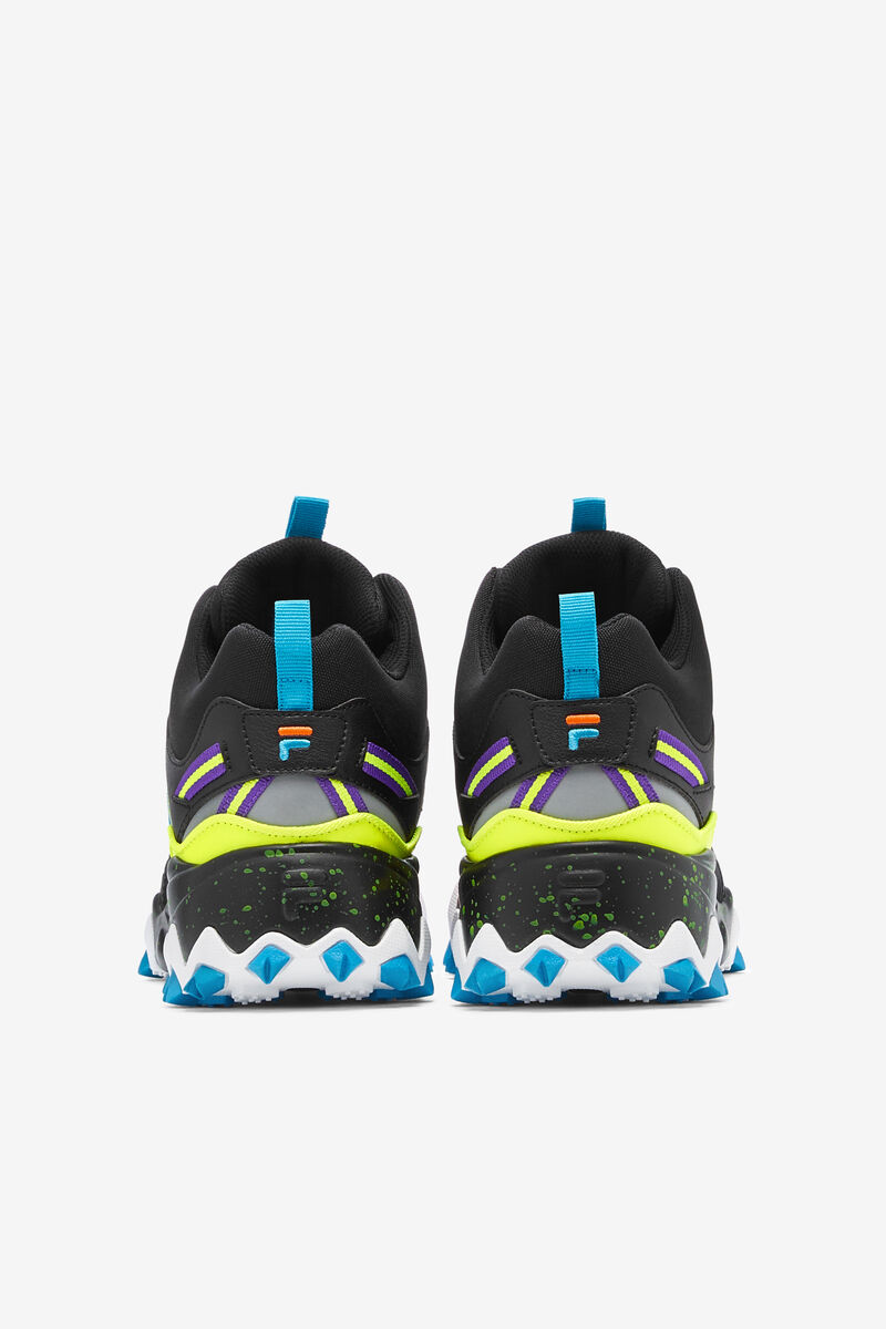 Men's Fila Oakmont Tr Mid - Sneakers & Lifestyle | Fila Sneakers Black / Yellow / Orange | 7GyMTWUqb