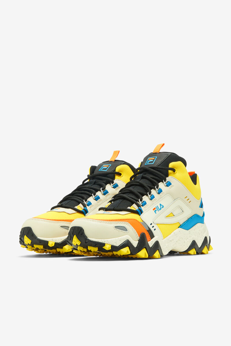 Men's Fila Oakmont Tr Mid - Sneakers & Lifestyle | Fila Sneakers Lemon / Blue | iL7EoTSNoZK