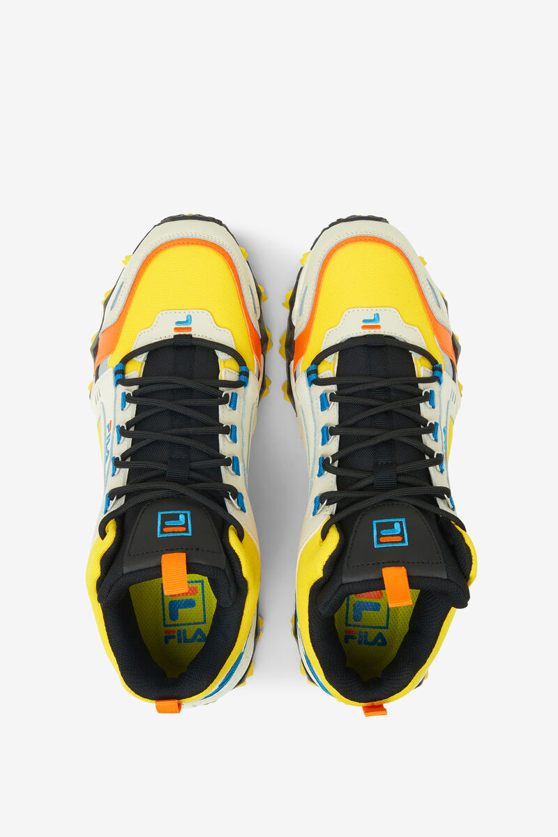 Men's Fila Oakmont Tr Mid - Sneakers & Lifestyle | Fila Sneakers Lemon / Blue | iL7EoTSNoZK