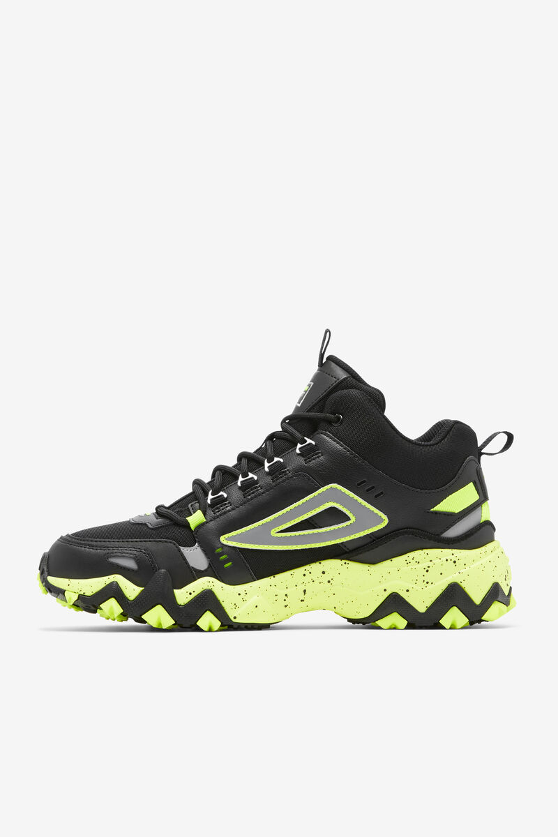 Men's Fila Oakmont Tr Mid - Sneakers & Lifestyle | Fila Sneakers Black / Yellow | vZFqXBzgPxl