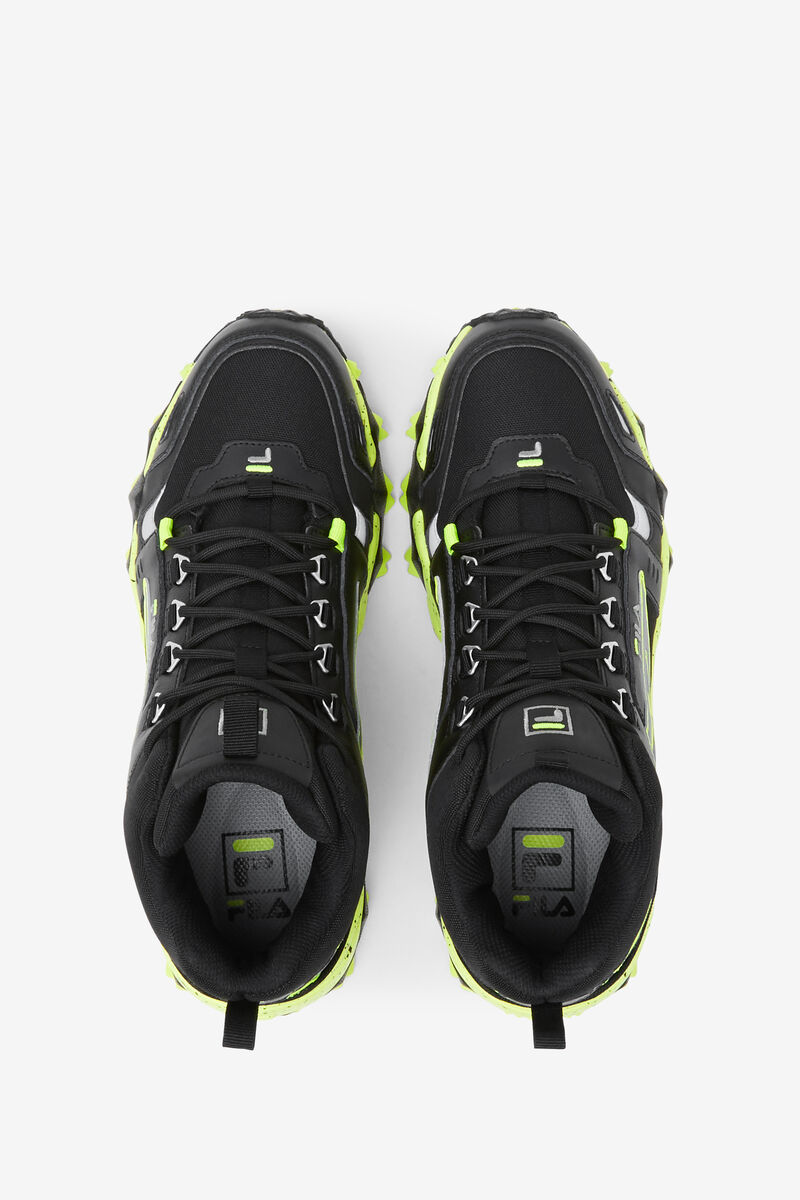 Men's Fila Oakmont Tr Mid - Sneakers & Lifestyle | Fila Sneakers Black / Yellow | vZFqXBzgPxl