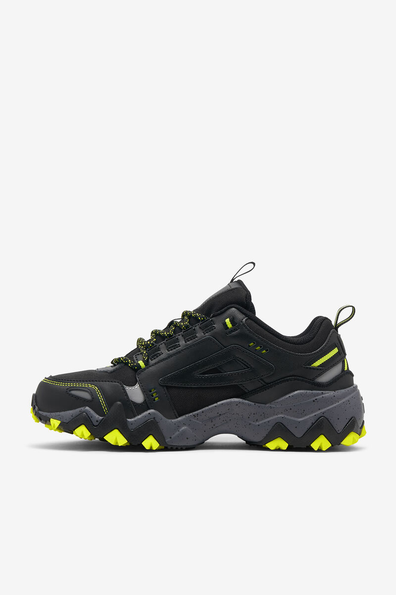 Men's Fila Oakmont Tr Running Shoes Black / Yellow | Ba4wg94d6CQ